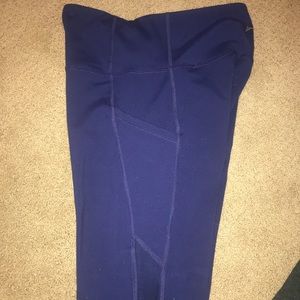 old navy navy blue leggings w pockets